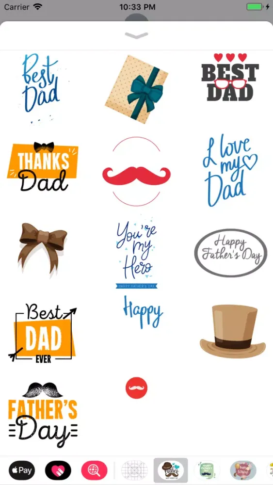 Animated Fathers Day Stickers स्क्रीनशॉट
