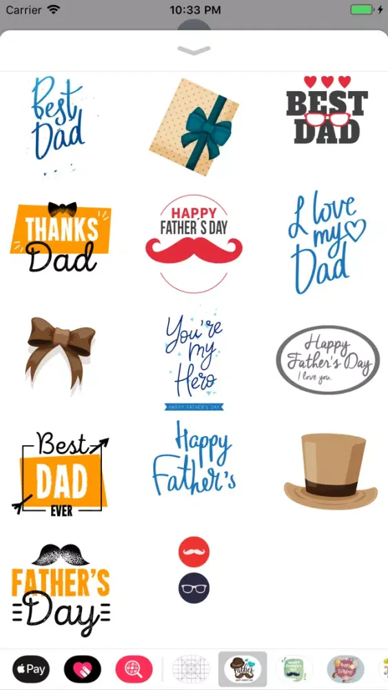 Animated Fathers Day Stickers स्क्रीनशॉट