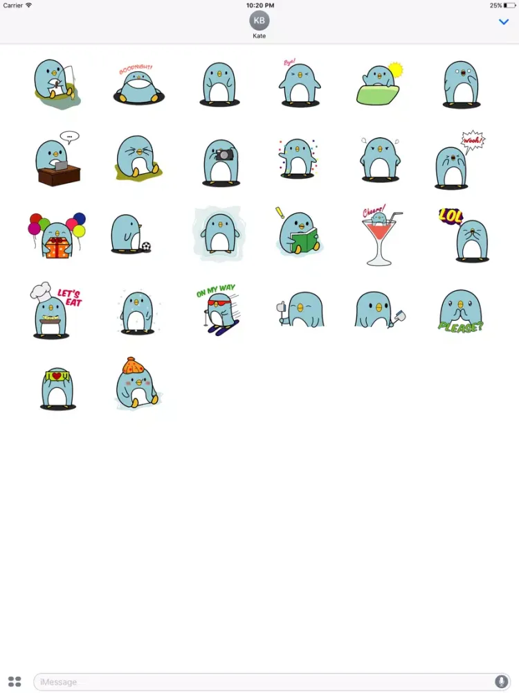 Animated Cute Penguin Stickers iPad  Ekran Görüntüleri