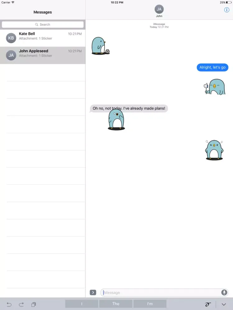 Animated Cute Penguin Stickers iPad  Ekran Görüntüleri