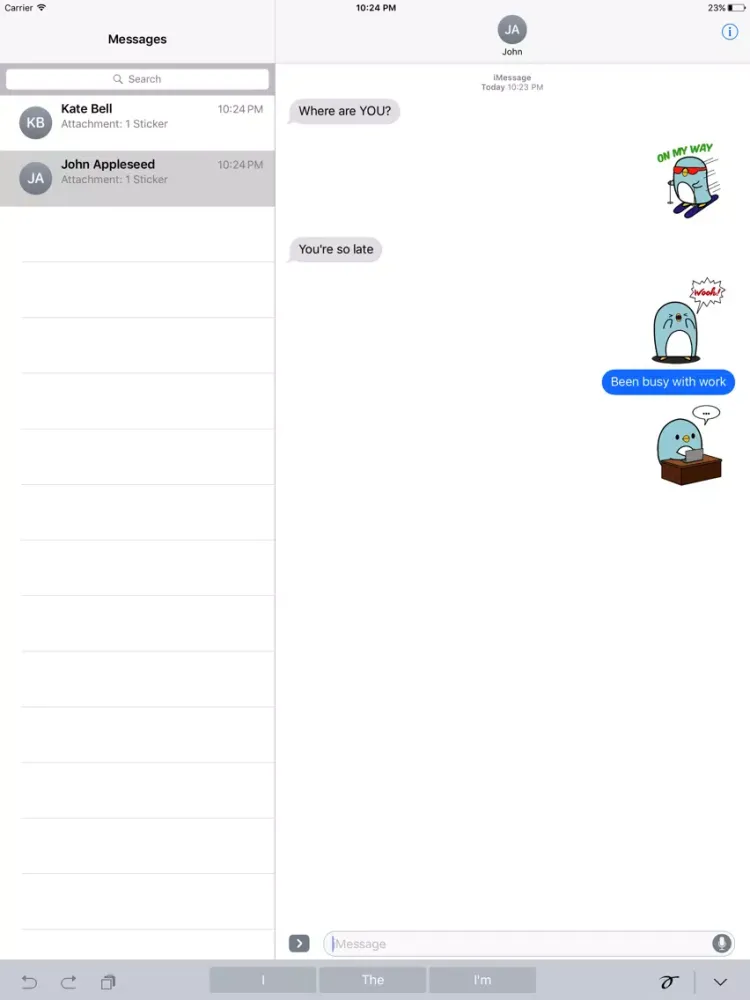 Animated Cute Penguin Stickers iPad  Ekran Görüntüleri