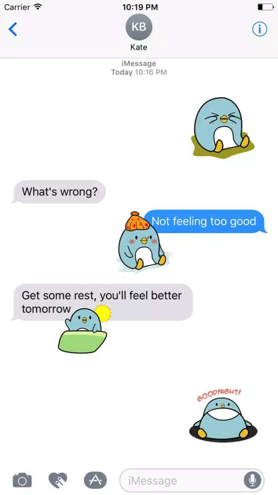 Animated Cute Penguin Stickers Ekran Görüntüleri