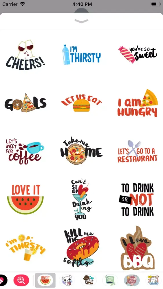 Love to Eat Labels & Stickers應用截圖