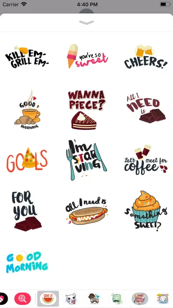Love to Eat Labels & Stickers應用截圖