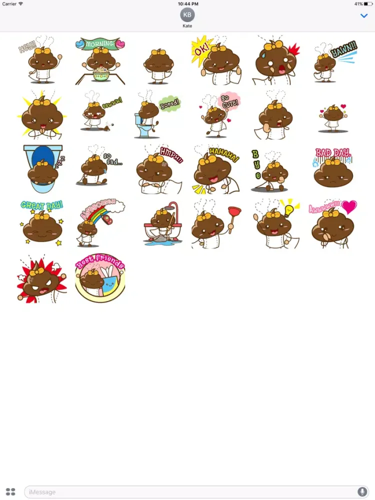 Animated Poopie Funny Stickers iPad  স্ক্রিনশট
