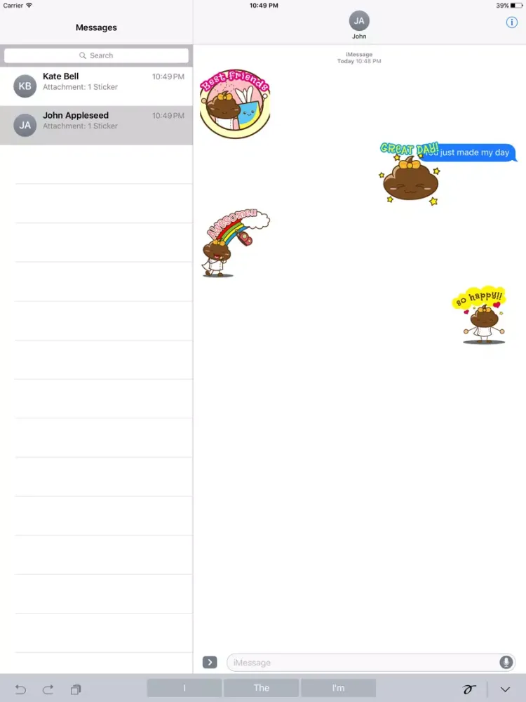 Animated Poopie Funny Stickers iPad  স্ক্রিনশট