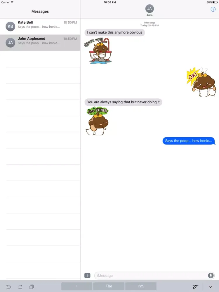 Animated Poopie Funny Stickers iPad  স্ক্রিনশট