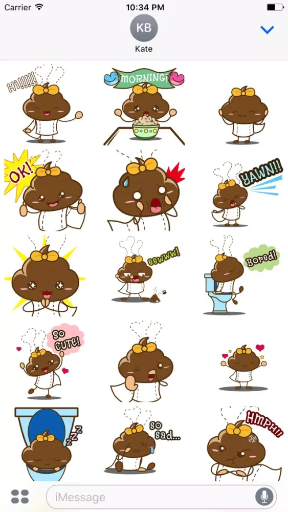 Animated Poopie Funny Stickers স্ক্রিনশট