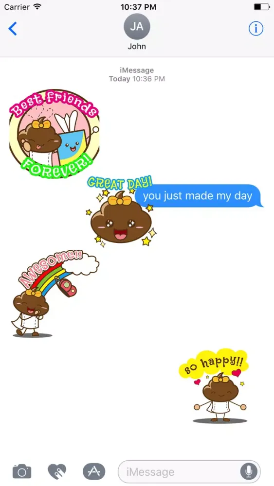 Animated Poopie Funny Stickers স্ক্রিনশট