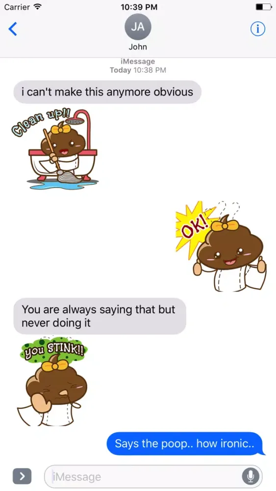 Animated Poopie Funny Stickers স্ক্রিনশট