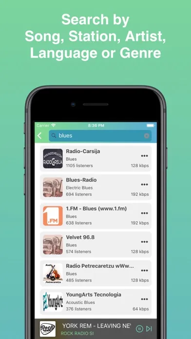 Скриншоты Pocket Radio - Live Streaming