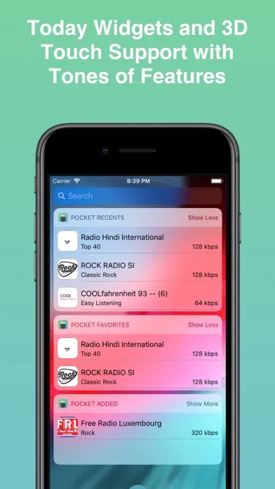 Скриншоты Pocket Radio - Live Streaming