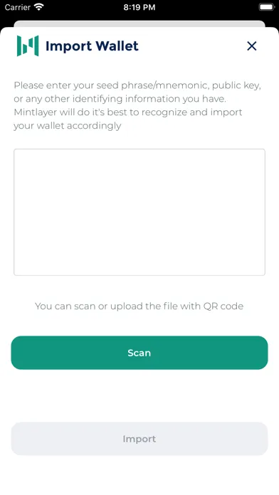 Screenshot di Mojito wallet
