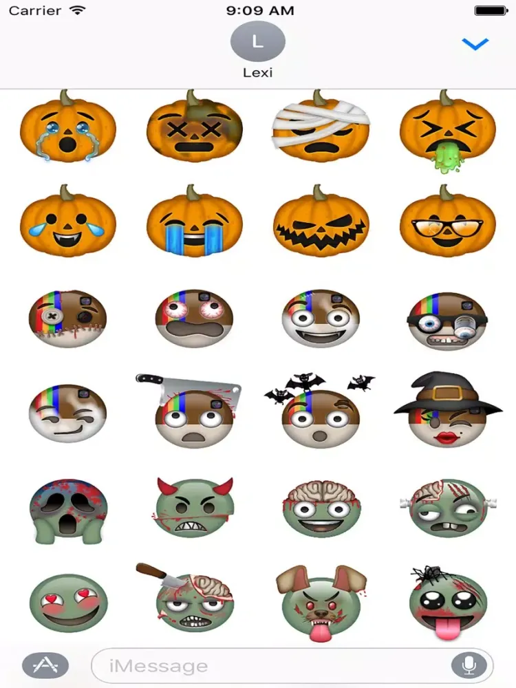 Скриншоты Mojitz- Halloween Stickers iPad 