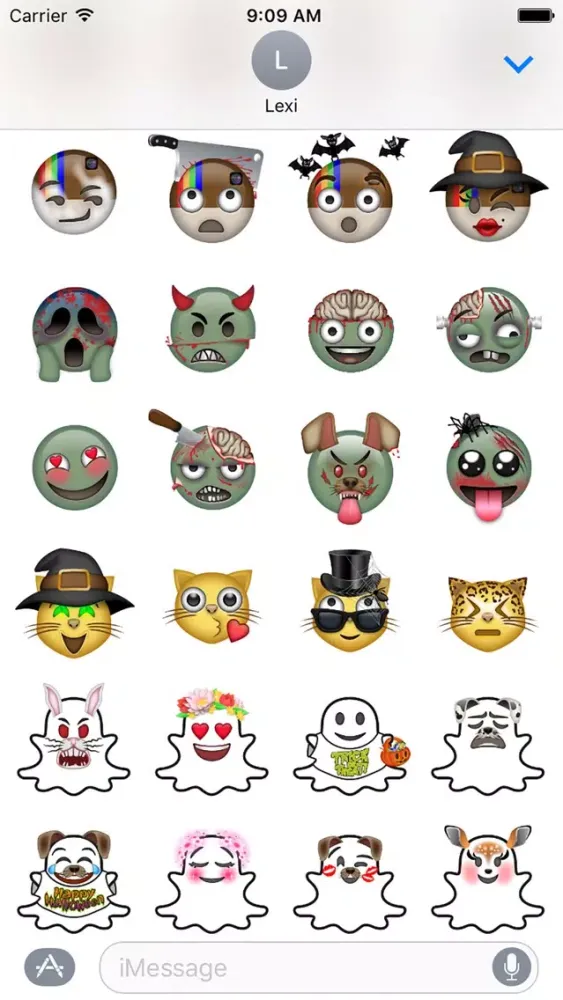Скриншоты Mojitz- Halloween Stickers