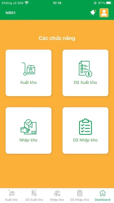 Zrzuty ekranu QR Glass Inventory