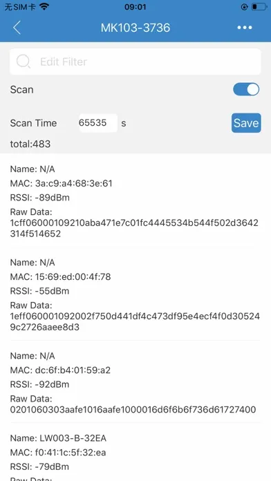 Tangkapan layar Moko Scanner
