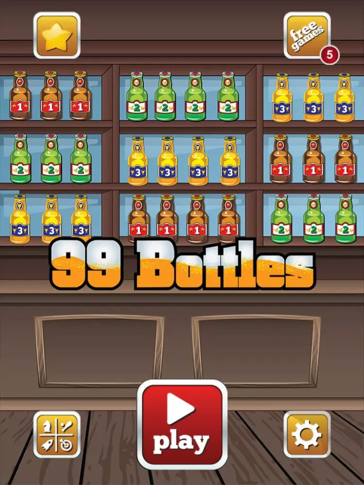 99 Bottles - Of Beer On The Wall Free Fun Beer Bottle Knocking Down Game iPad 應用截圖