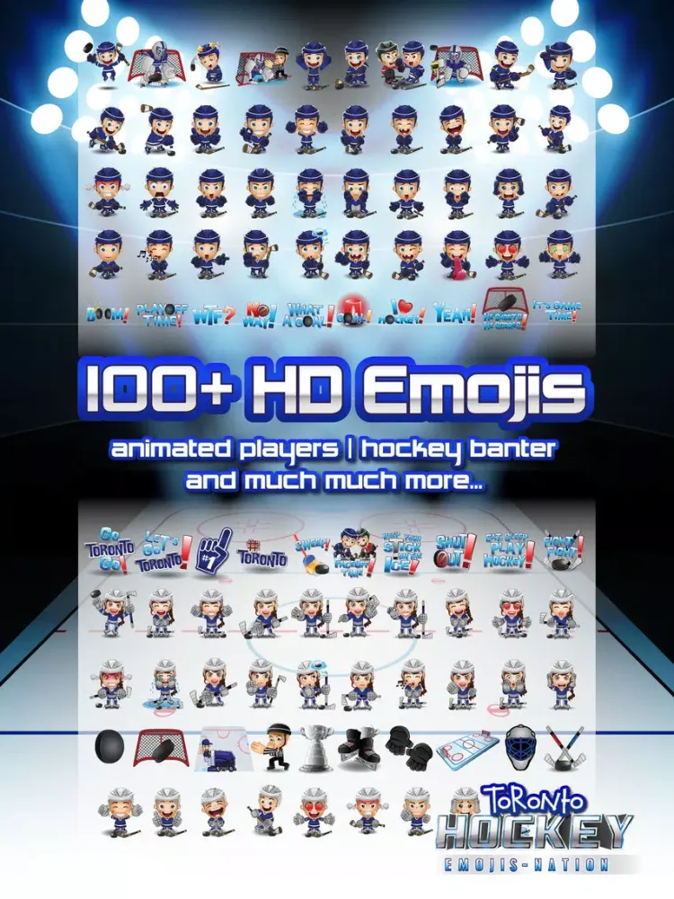 تصاویر Toronto Hockey Emojis iPad 