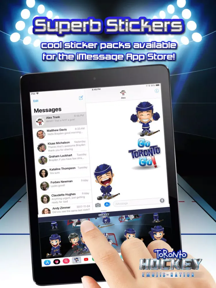 تصاویر Toronto Hockey Emojis iPad 