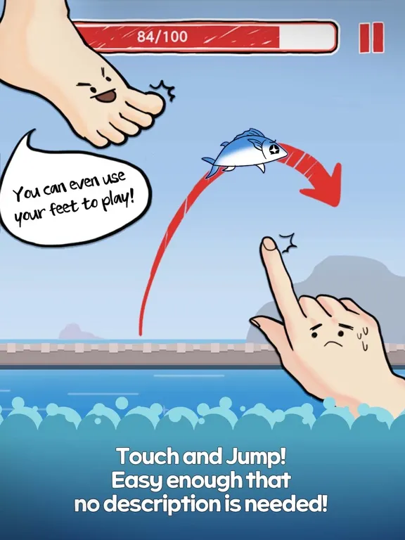 Tuna Frenzy : Escape Jump Game iPad  Screenshots