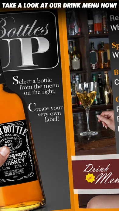 Bottles Up - Fake Label Maker With Printing Option スクリーンショット