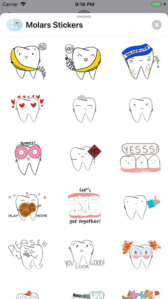 Molars Stickers Screenshots
