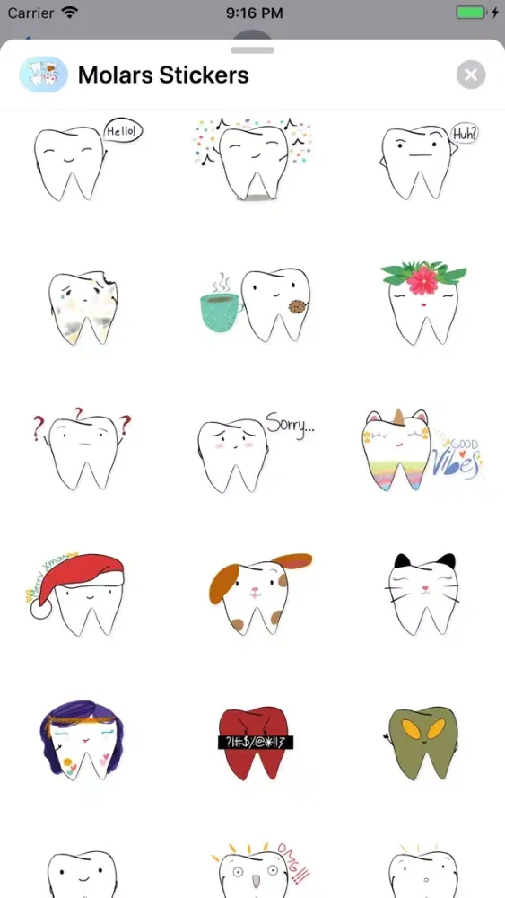Molars Stickers Screenshots