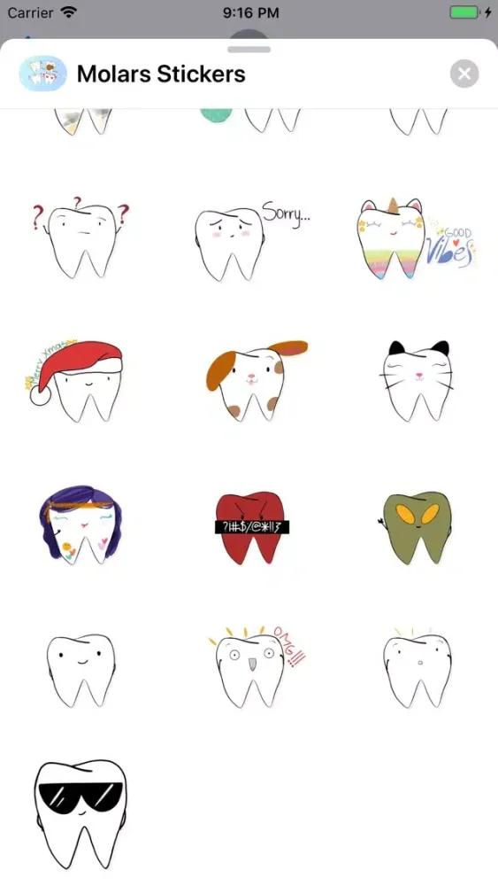 Molars Stickers Screenshots