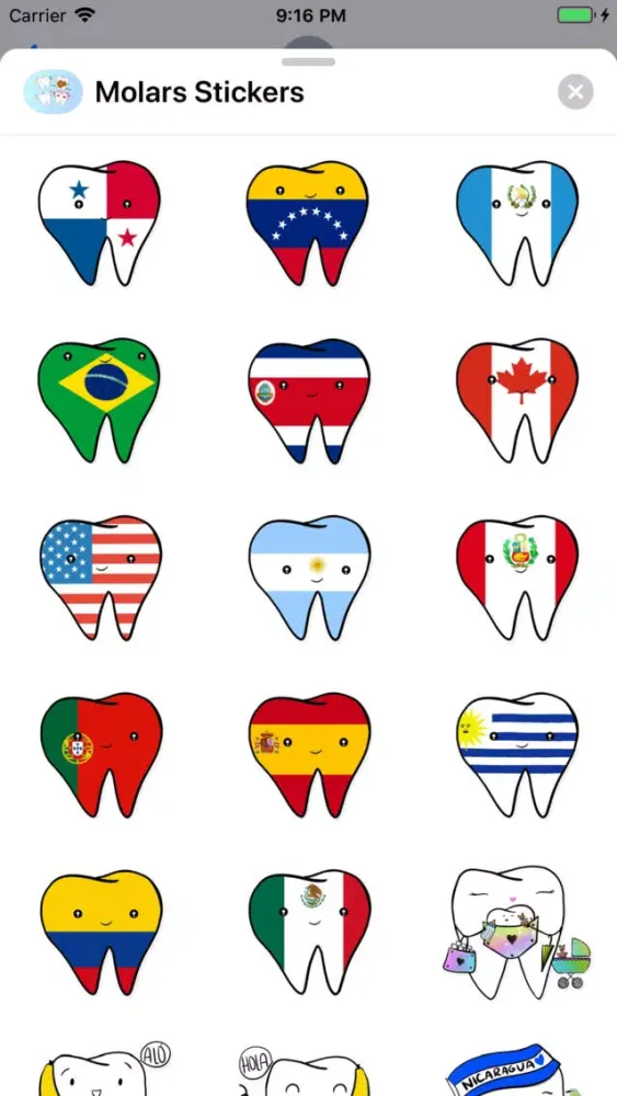 Molars Stickers Screenshots