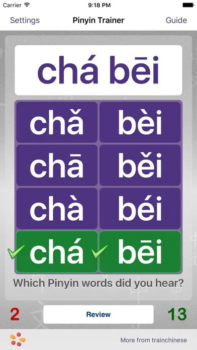 Captures d'écran de Pinyin Trainer for Educators