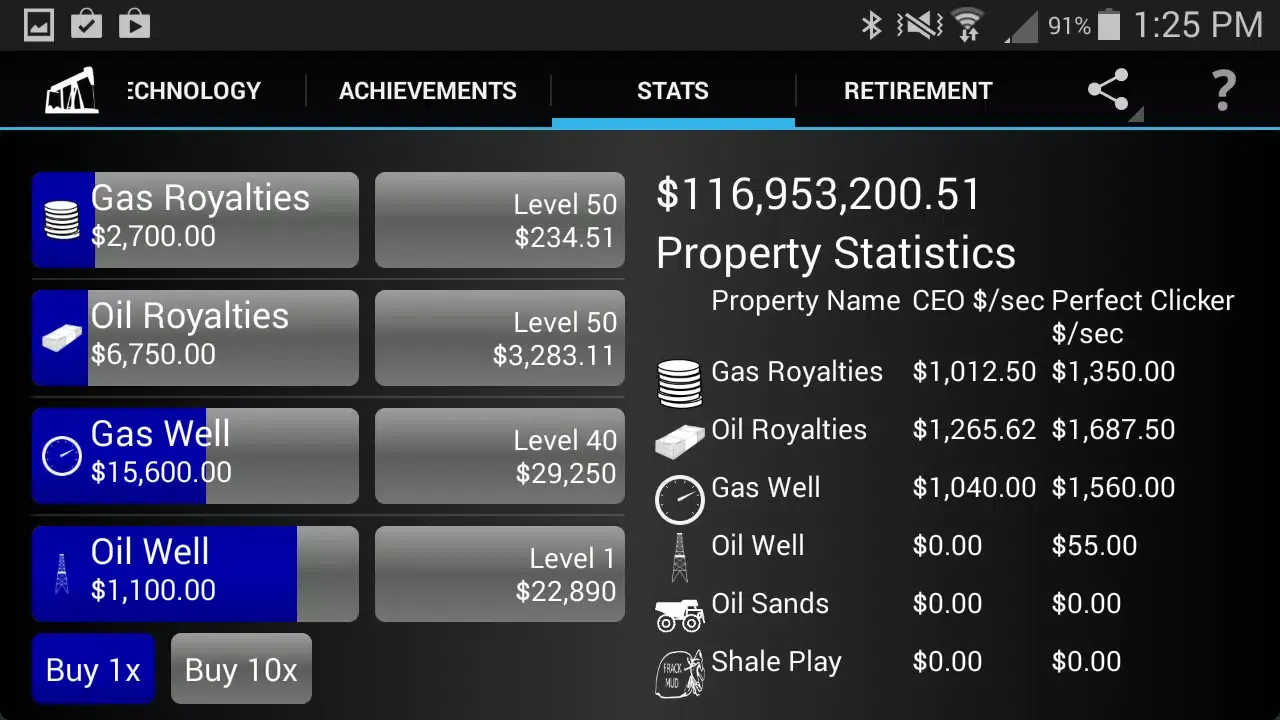 Ảnh chụp màn hình của Idle Oil Tycoon