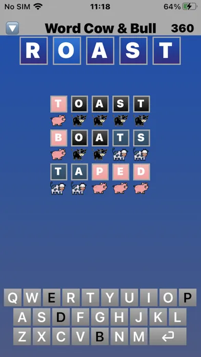 Word Cow And Bull سکرین شاٹس