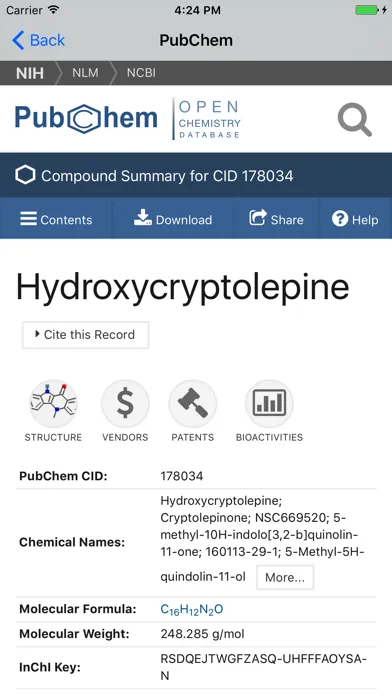 Find Molecule سکرین شاٹس