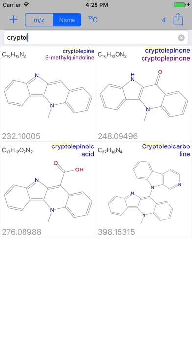 Find Molecule سکرین شاٹس
