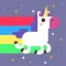 Happy Unicorn rainbow dash - endless splashy color jumper
