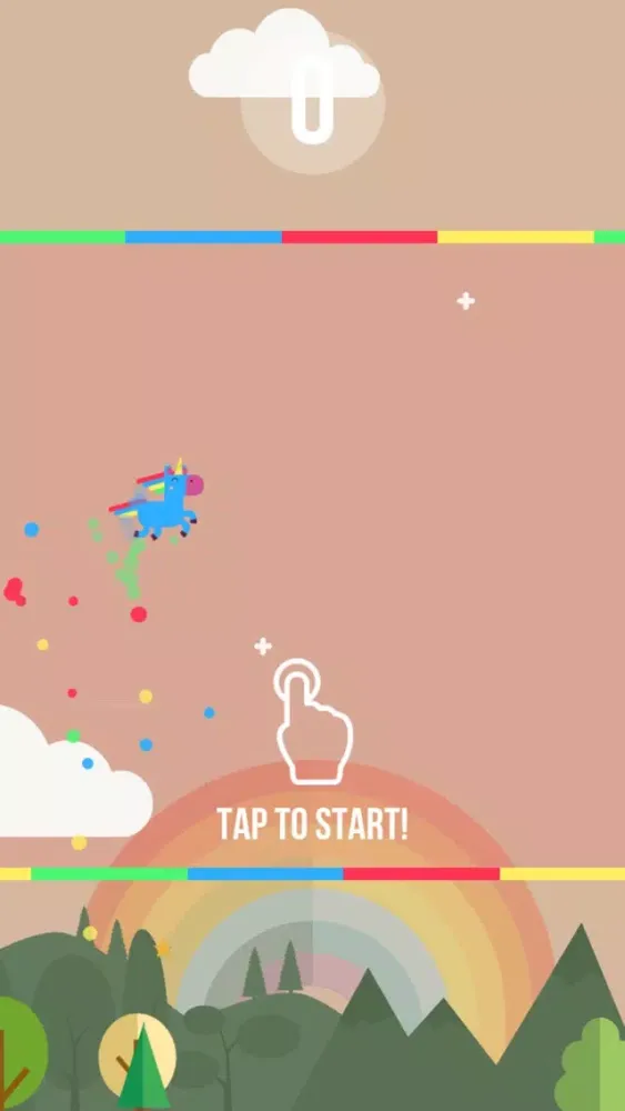 Capturas de tela do Happy Unicorn rainbow dash - endless splashy color jumper