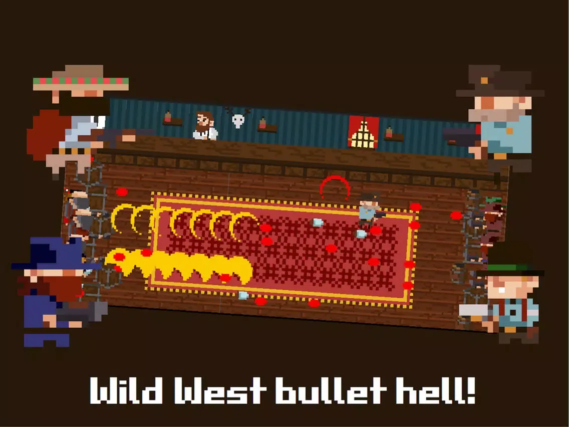 Tiny Wild West - Endless 8-bit pixel bullet hell iPad  스크린샷