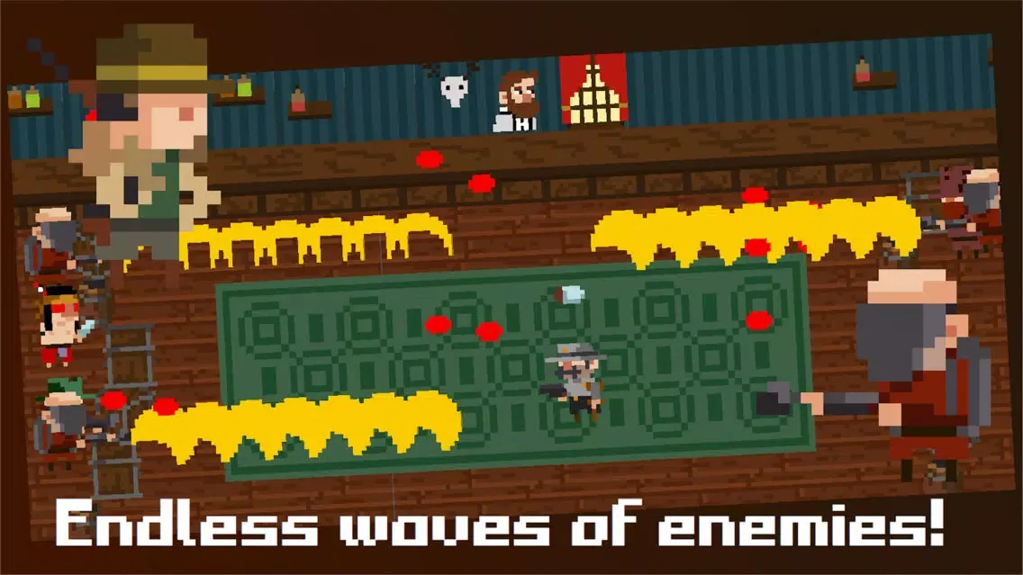 Tiny Wild West - Endless 8-bit pixel bullet hell 스크린샷