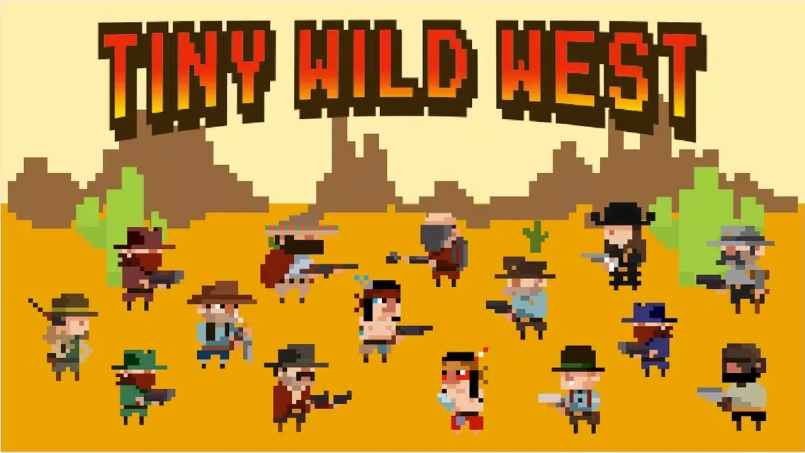 Tiny Wild West - Endless 8-bit pixel bullet hell 스크린샷