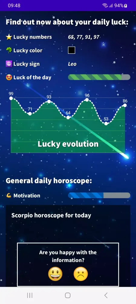 Captures d'écran de Daily Horoscope Scorpio 2025