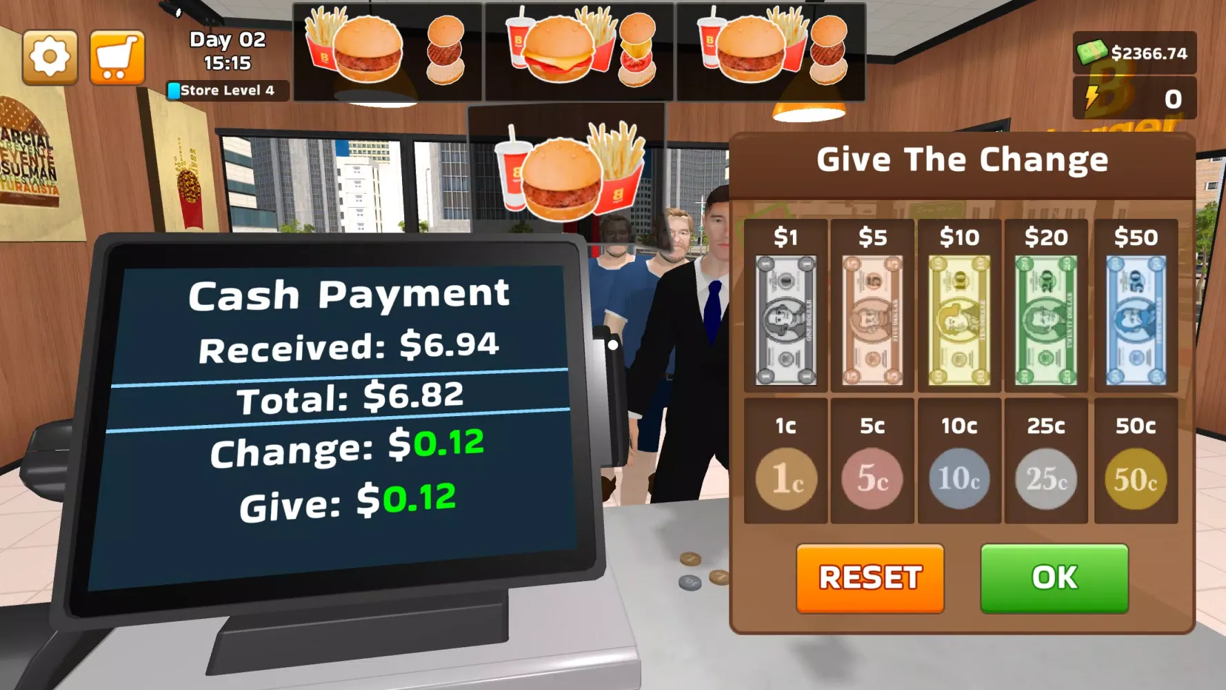 ภาพหน้าจอของ Burger Simulator