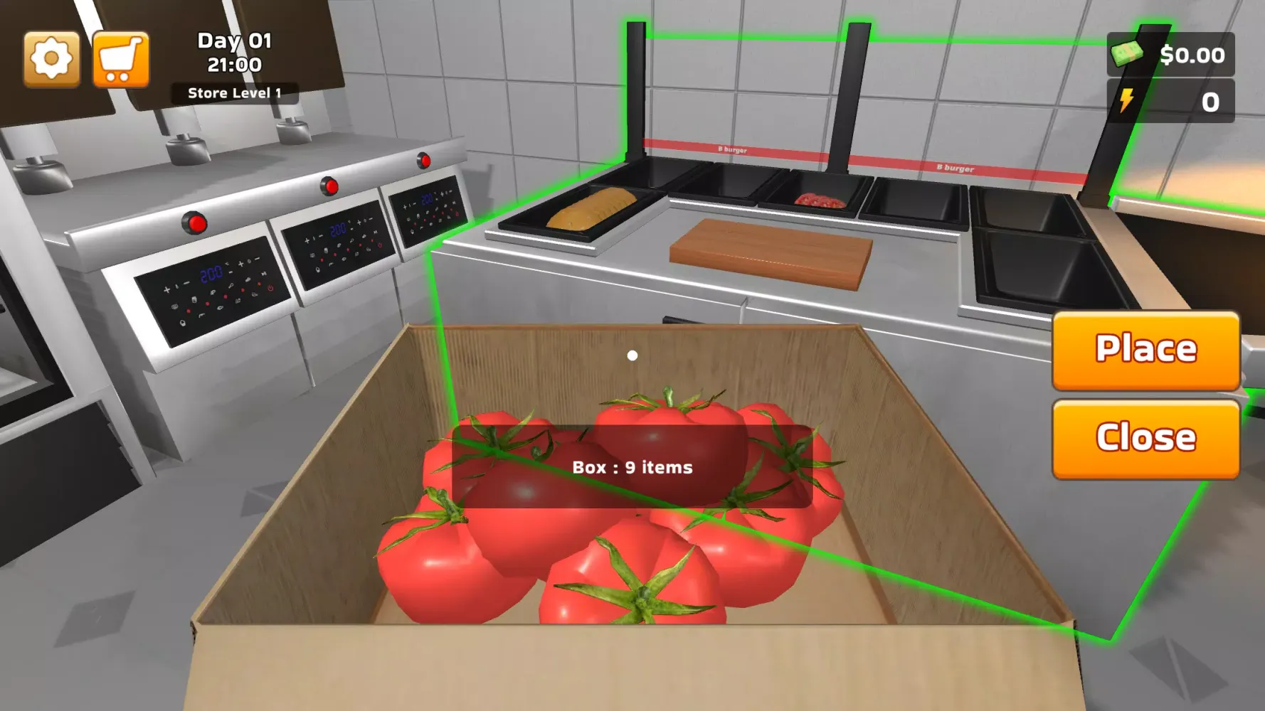 ภาพหน้าจอของ Burger Simulator