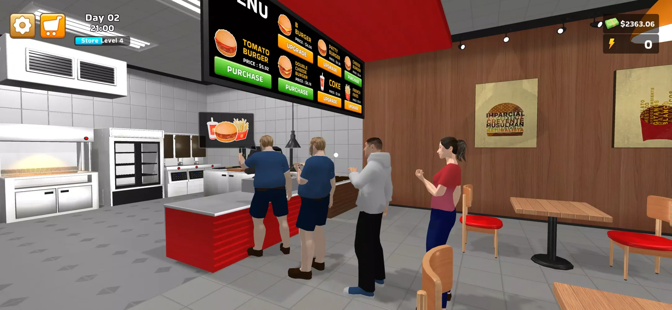 ภาพหน้าจอของ Burger Simulator
