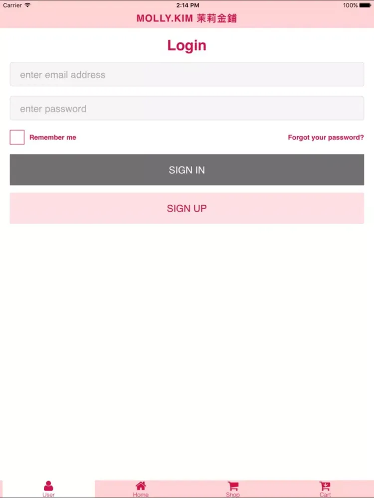 Molly.KIM茉莉金鋪 iPad 应用截图