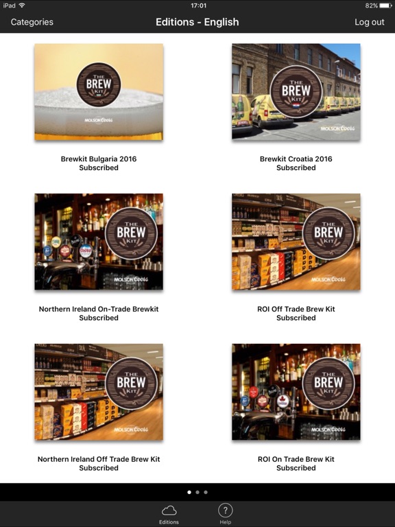 Ảnh chụp màn hình của Molson Coors Beer Point iPad 
