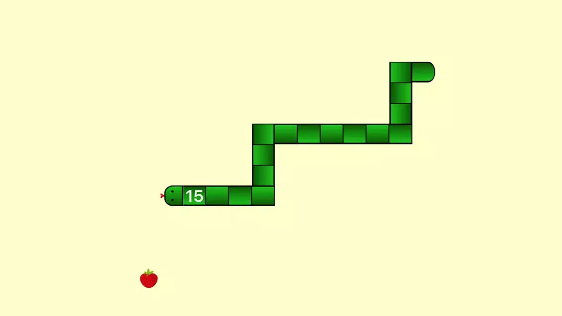 Tangkapan layar The Classic Snake Game