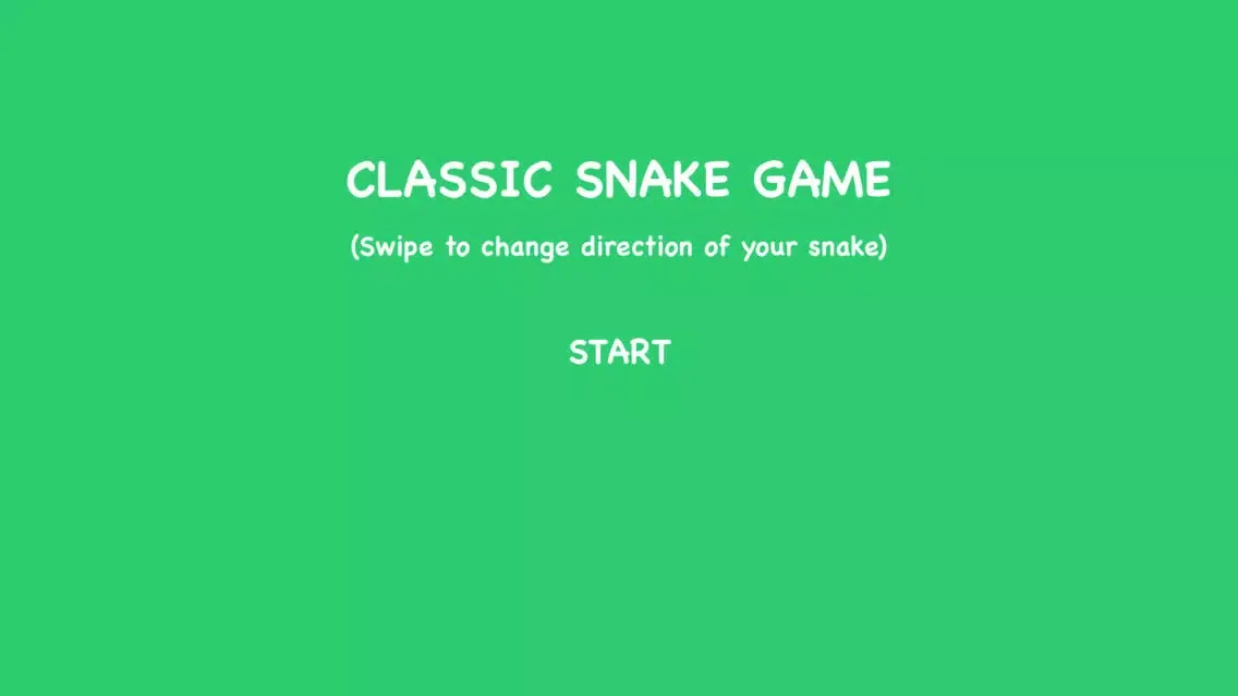 Tangkapan layar The Classic Snake Game