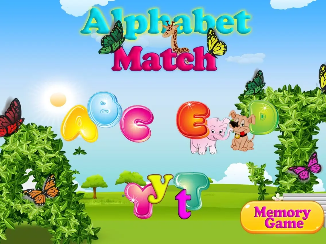 Abc Alphabet Learning Match iPad 应用截图