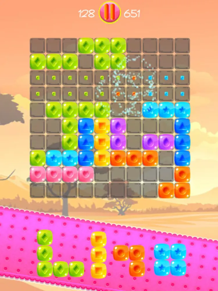 Captures d'écran de Block Puzzle Candy Fit iPad 